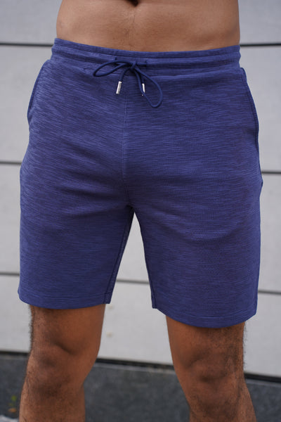Capo Jersey Slub Shorts - Navy