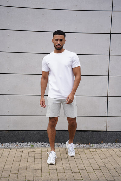 Capo Utility Tech Cargo Short - Light Grey