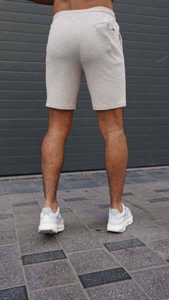 Capo Jersey Slub Shorts - Stone Grey