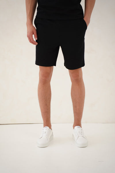 Capo Jersey Slub Shorts - Black