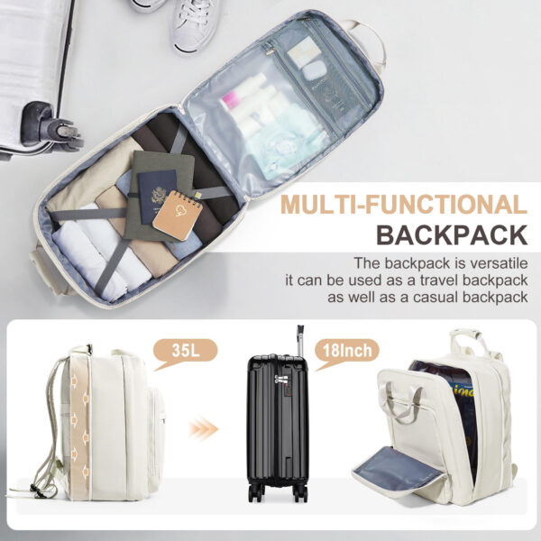Premium All-in-One Travel Backpack with Built-In Organizer & Minimalist Design - Image 3