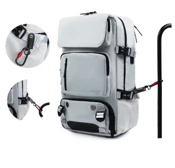 Futuristic Urban Tech Backpack – Sleek Design with Smart Functionality - Image 2